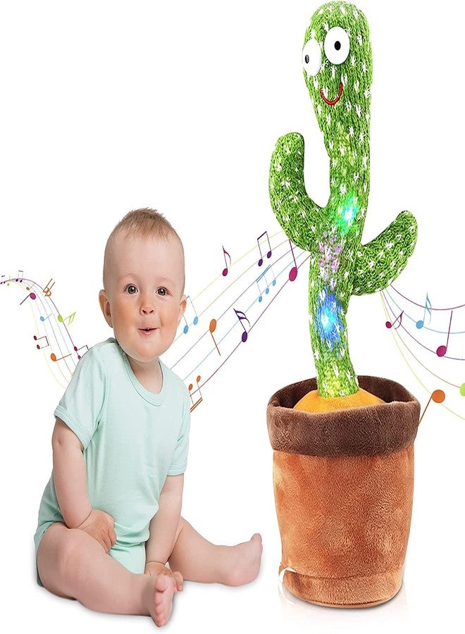 Desidiya® Dancing Cactus Voice Recorder Baby Toys - Plush Toys Talking and Singing Cactus Toy for Boys and Girls - Image 1